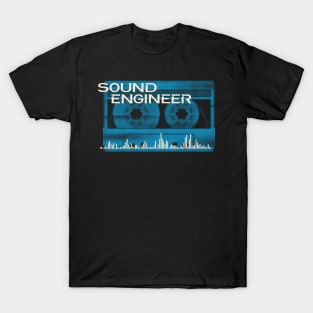 Sound Engineer Vintage Retro Cassette T-Shirt